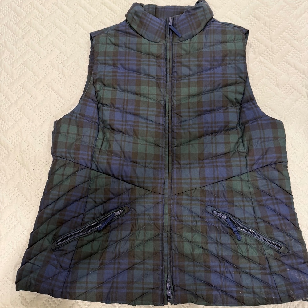 Talbots Tartan Plaid Vest